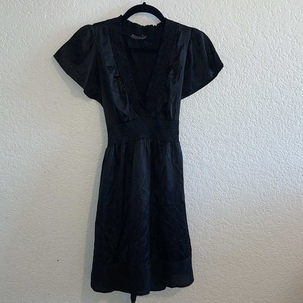 Black Silk Mini Dress